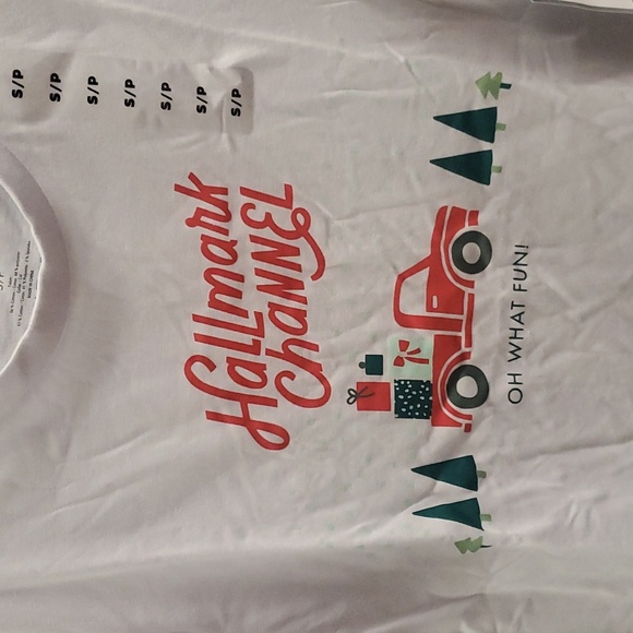 ✨New✨Hallmark Channel Movie Christmas Shirt S / P White OH WHAT FUN - Picture 2 of 6